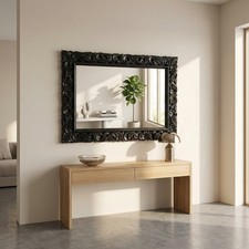 Miroir Baroque Noir Sur Mesure