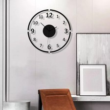 Horloge murale minimaliste moderne en acrylique pour cuisine, bureau, hôtel