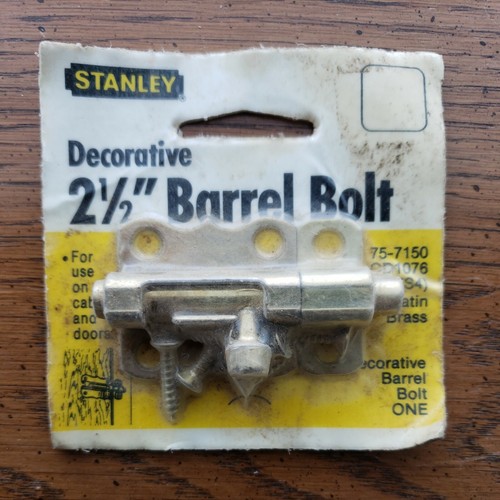 Stanley decorative barrel bolt - stanley,