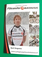 CYCLISME carte cycliste BART OEGEMA équipe P3Transfert BATAVUS 2008