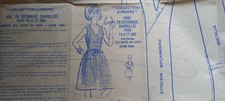 Patron vintage ado MODES ET TRAVAUX robe dos-nu 14 à 17 ans - 06/1965