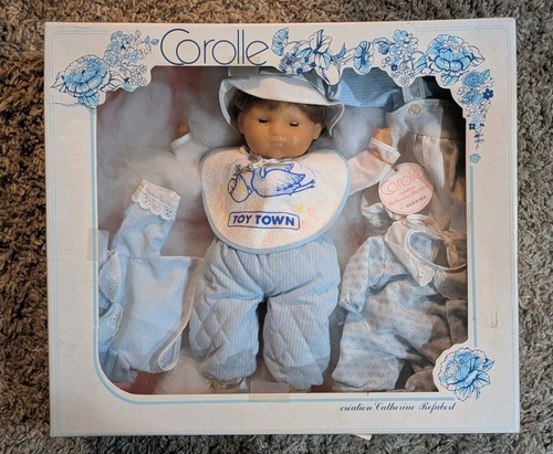 1980s corolle baby doll signed - 1980s,