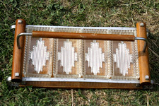 Grand plateau serviteur Art Déco bois verre 1930 Art Deco wooden tray 