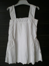 robe ancienne enfant bretelles coton blanc ancien XXème années 30