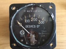 Instrument tableau de bord avion 1945 rare température culasse