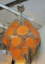 1970' Lustre Venini Vistosi 27 Pièces