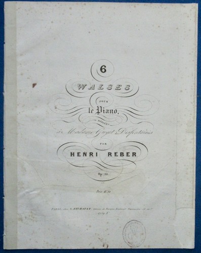 Henri reber partition 6 - reber, 10