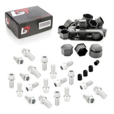 20x Boulon de Moyeu Roue Caches Lot Conique Arrondi M14x1, 5x27 pour vw Bora 1J2