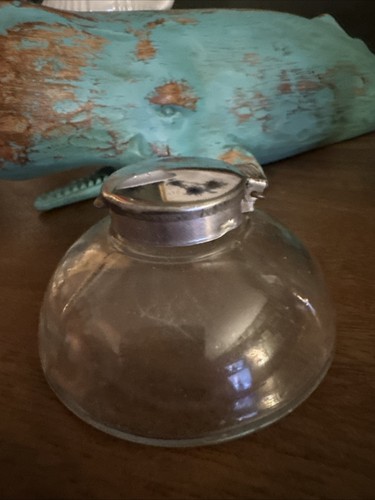 Ancien encrier verre - verre, et