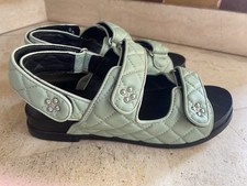 SANDALES SPARTIATES CUIR VERT