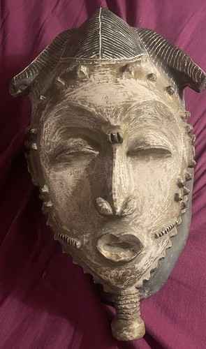 Rare ancien masque baoulé - ancien,
