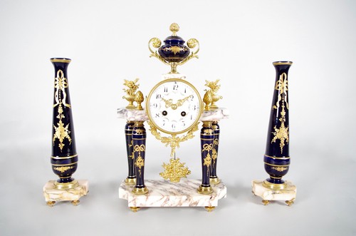 Garniture cheminée louis - garniture, de
