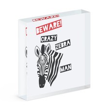 Avertir Fou Zèbre Homme Cadre