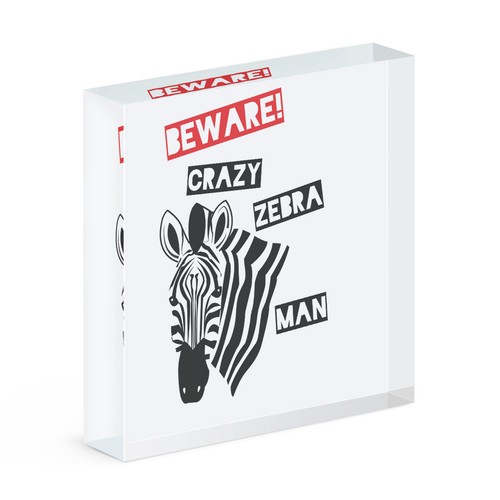 Avertir fou zèbre - zèbre, cadre