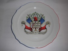 Assiette déco commémorative