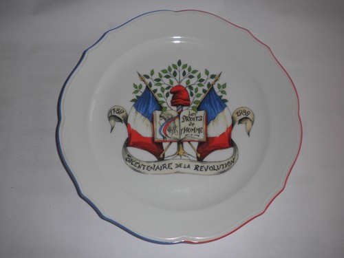 Assiette déco commémorative