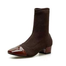 Bottes Bikers Brun Cuir