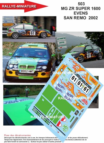 Decals ref 0503 - 1/43,