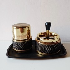 Ensemble Range-Cigarette + Cendrier + Plateau Annees 60' 70's Vintage