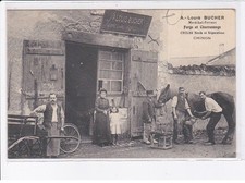 CHINON: A. Louis Bucher maréchal-ferrant forge et charronnage cycles neufs et