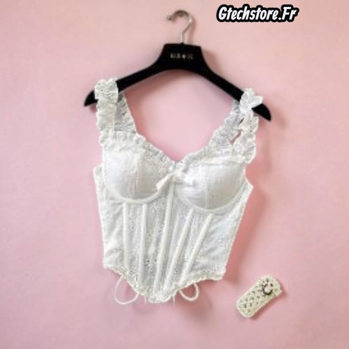 Singreiny corset femme brodé - corset,