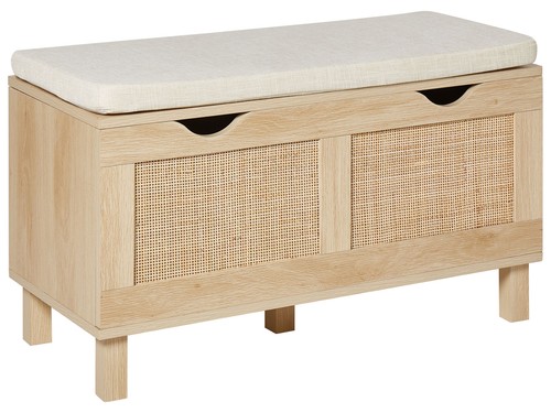 Banc rangement boho bois - banc,