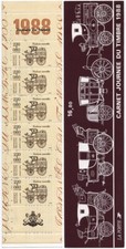 Timbre France Carnet  BC2526A** Journée du timbre 1988 non pliée