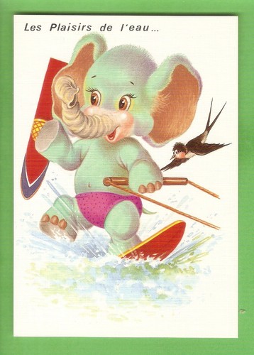 Elephant carte postale - ,