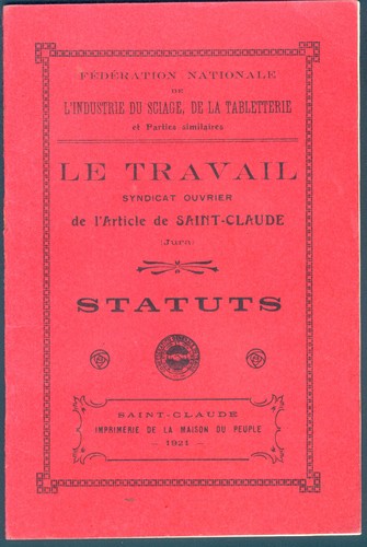 Saint claude syndicat - saint-claude, ,