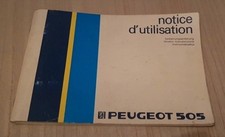 Notice Peugeot 505 – Manuel d’origine 1982 – Multilingue – Bon état