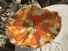 Jouet Ancien parasol  d’enfant ombrelle de poussette poupée costume brocante