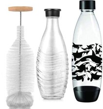 Goupillon de 35 cm compatible avec bouteille en verre Sodastream brosse de ne...