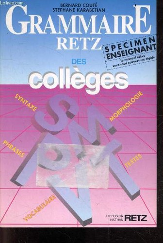 Grammaire retz des collèges - retz,