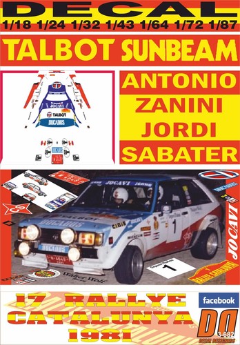 Decal talbot sunbeam lotus - talbot,