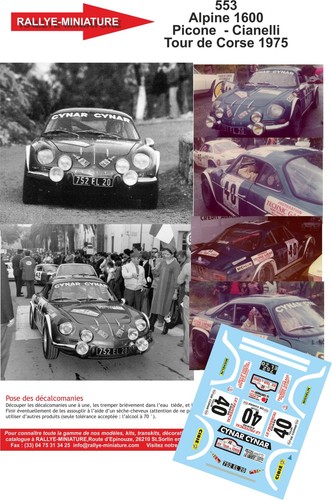 Decals ref 0553 - decals, alpine