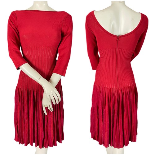Robe alaïa couleur framboise - robe,