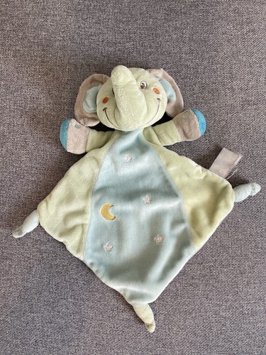 Doudou plat nicotoy - plat, elephant