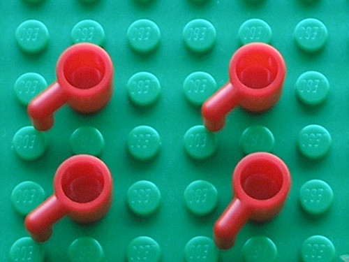 Lego red minifigure - 4, x