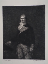 Francisco Goya : Jeune femme à la rose, GRAVURE signée, Durand Ruel, 1873