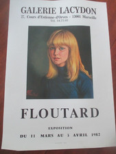 Affiche d'Exposition Charles Floutard Galerie Lacydon 1982   60 X 42 cm   101