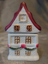 Boite maison décor noël en