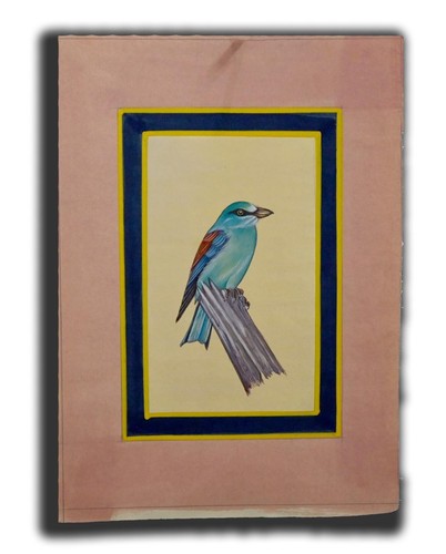Peinture miniature oiseau fait