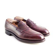 Crockett Jones Mocassins Penny 43 US 10 D UK 9 Hommes Cuir Bourgogne 325 Last