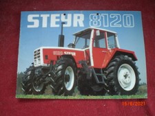ANCIENNE  BROCHURE     PUBLICITAIRE   TRACTEUR   STEYR  8120