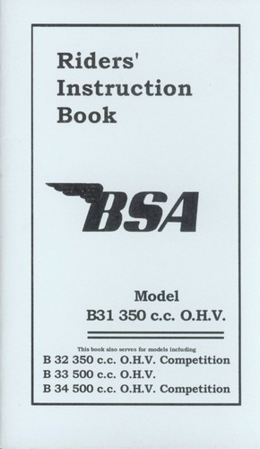 Manuel instructions bsa - manuel, d’instructions