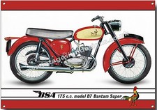 BSA Modèle D7 Bantam Super Métal Panneau. A sous Licence B.S.A Product & ™ a4