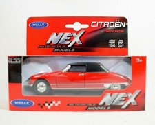 WELLY 1/38  CITROEN DS19 CABRIOLET ROUGE METAL PORTES OUVRANTES  NEUVE EN BOITE