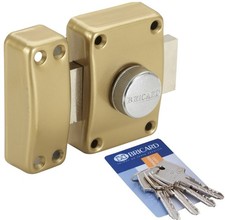 Verrou de sécurité pour porte à bouton et clé Cylindre Astral 42 mm 3 clés Avec