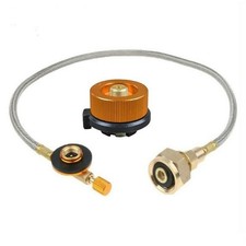 Adaptateur de recharge de bouteille de gaz portable pour camping et activités d