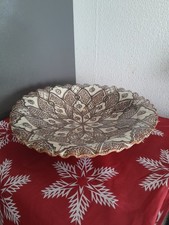 ANCIEN GRAND PLAT MAROCAIN SIGNÉ SAFI. TERRE CUITE POTERIE A Voir 